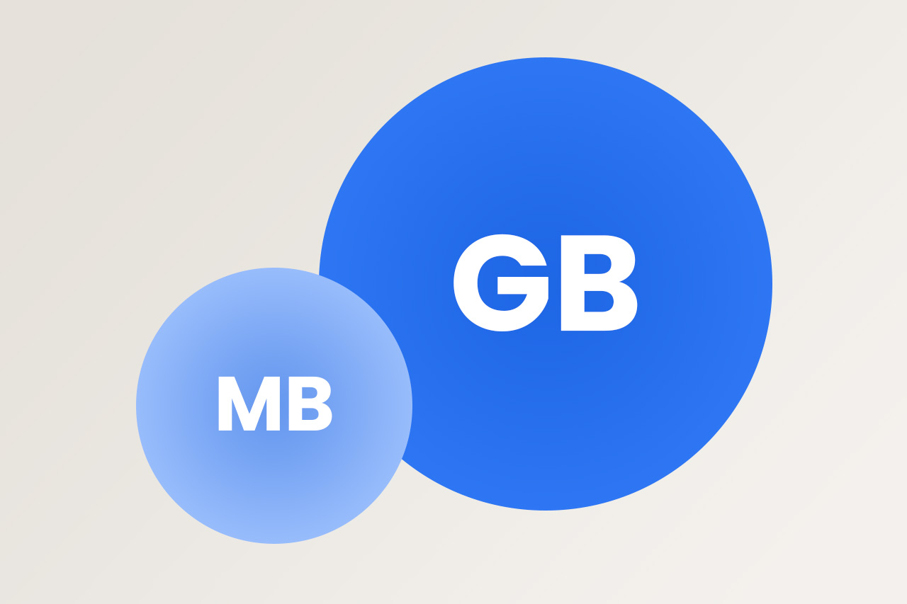 illustration MB in GB