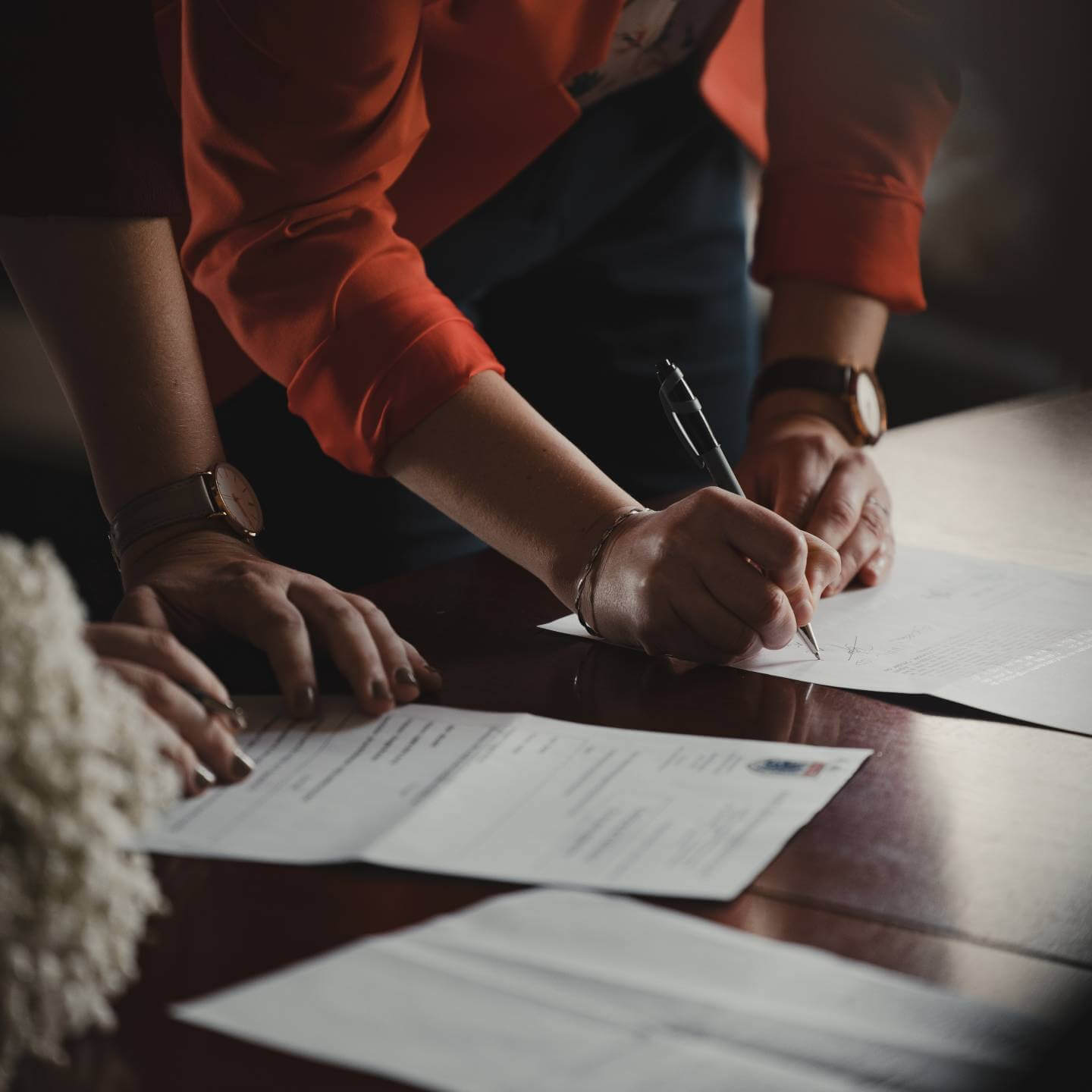 signing of documents