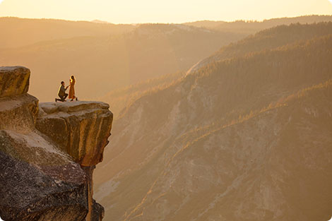 proposal in the mountains